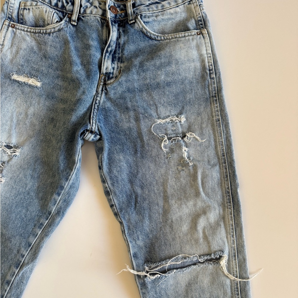 Distressed ankle jean straight leg - Picture 7 of 14
